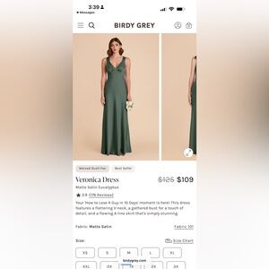 Birdy Grey Veronica dress Eucalyptus